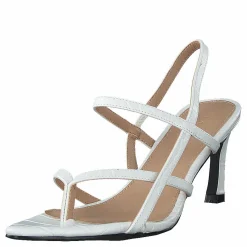 NA-KD Flippi Strap Heels Offwhite Brun och Vit Sale