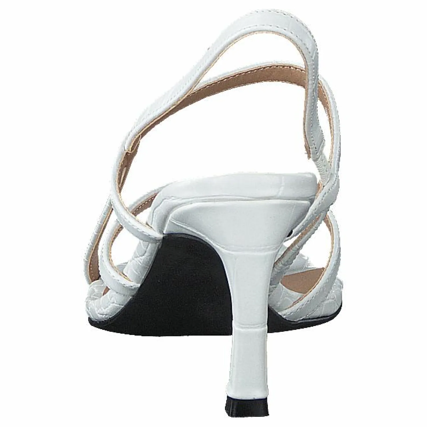 NA-KD Flippi Strap Heels Offwhite Brun och Vit Sale