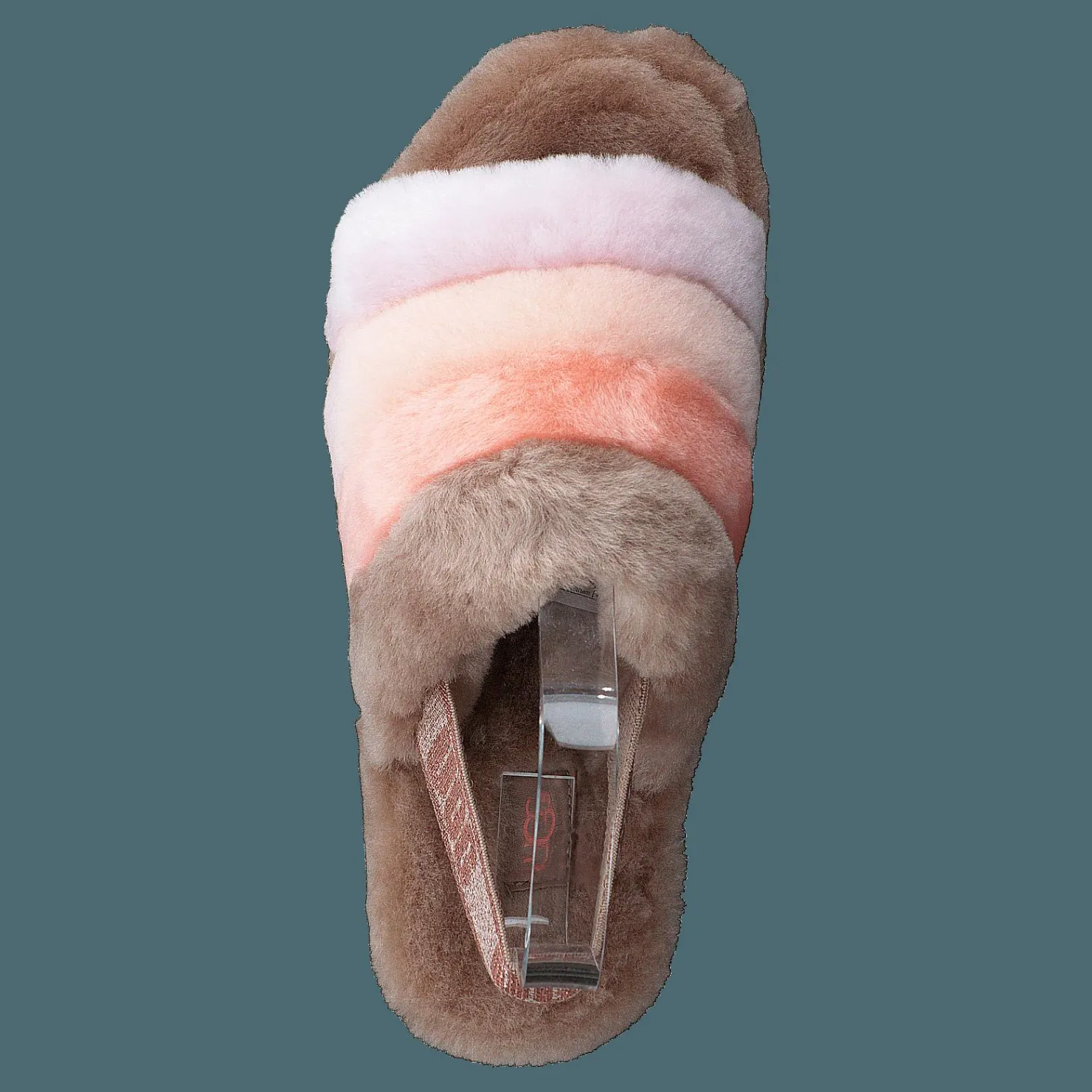 UGG Fluff Yeah Slide Beachwood Multi Rosa och Brun Hot