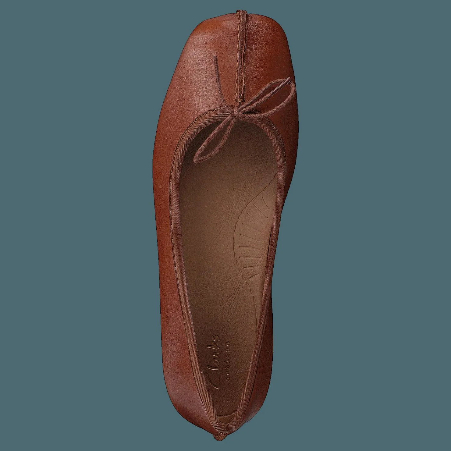 Clarks Freckle Ice Dark Tan Lea Brun New