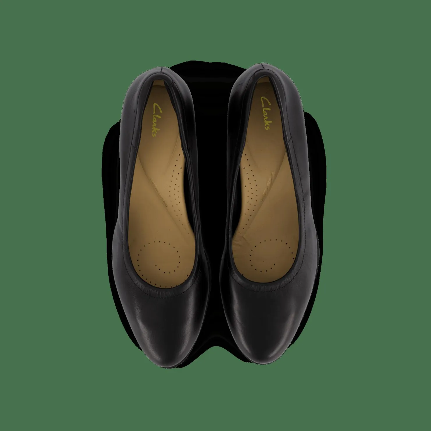 Clarks Freva55 Court Black Leather Svart Online