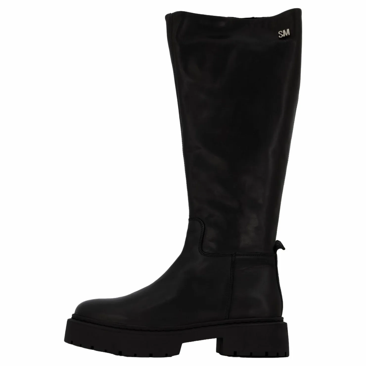 Steve Madden Galina Boots Black Leather Svart Discount