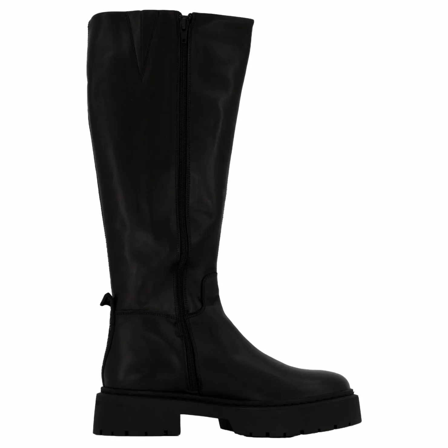 Steve Madden Galina Boots Black Leather Svart Discount