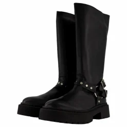 Steve Madden Gayet Boots Black Leather Svart Best