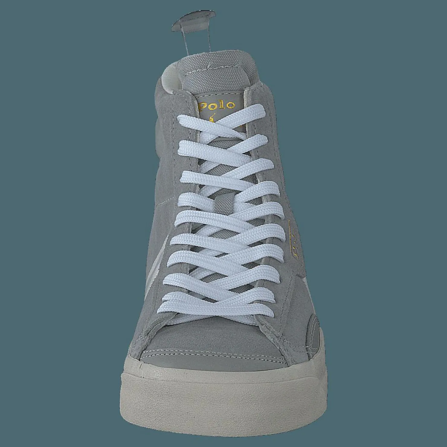 Polo Ralph Lauren Gervin Mid Suede Sneaker Soft Grey Grå New