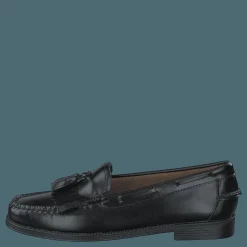 G. H. Bass Gh Weejun Ii Wmn Esther Kiltie Black Lthr Svart New