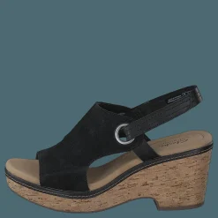 Clarks Giselle Sea Black Sde Brun
