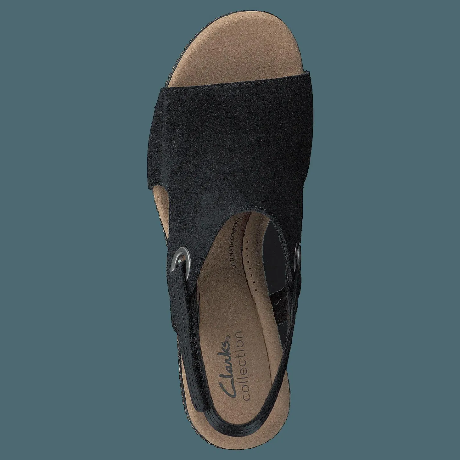 Clarks Giselle Sea Black Sde Brun