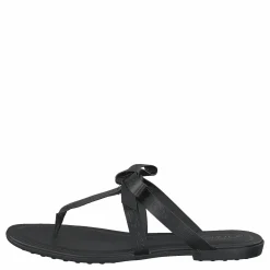 Tod's Gomma Bow Sandal Nero Svart Clearance