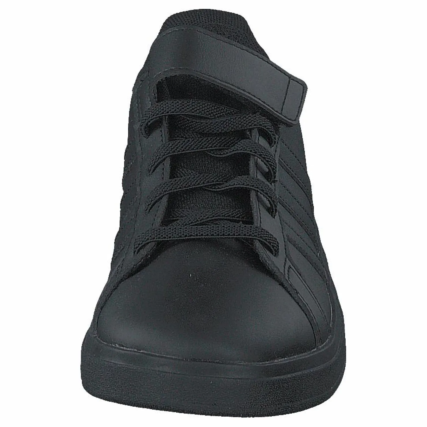 adidas Grand Court Elastic Lace and Top Strap Shoes Core Black / Core Black / Grey Six Svart Outlet