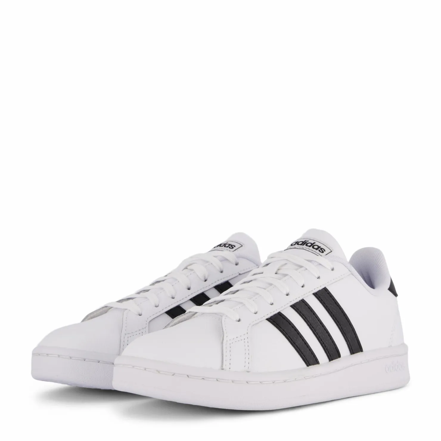 adidas Grand Court Shoes Cloud White / Core Black / Cloud White Vit New