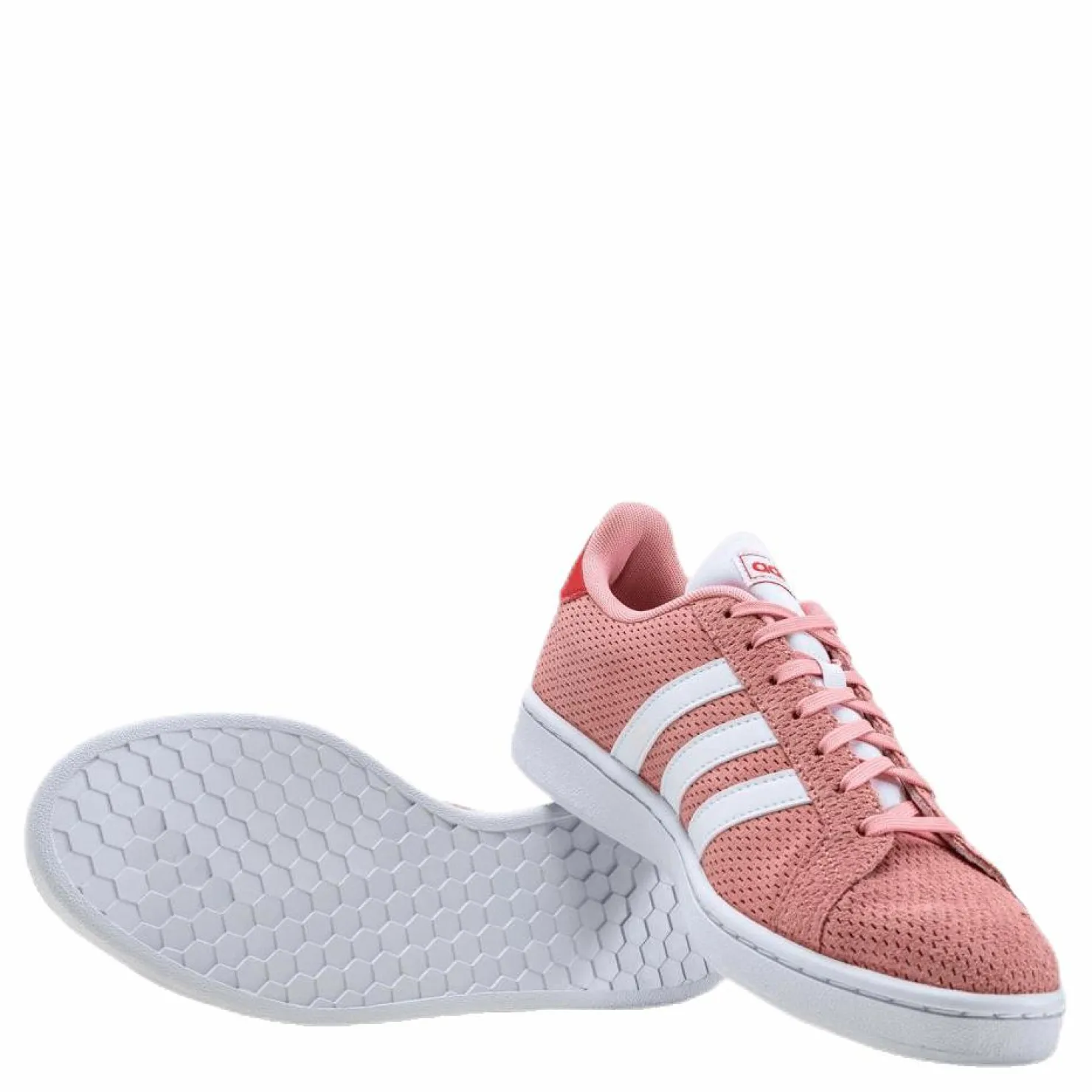 adidas Grand Court Shoes Glow Pink / Cloud White / Glory Red Rosa Outlet