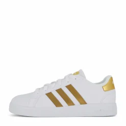 adidas Grand Court Sustainable Lace Shoes Cloud White / Cloud White / Matte Gold Vit Sale