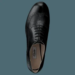 Clarks Hamble Oak Black Leather Grå och Svart