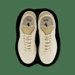 Polo Ralph Lauren Heritage Court II Leather Sneaker Ecru / Bone Beige Discount