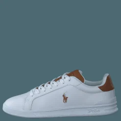 Polo Ralph Lauren Heritage Court II Leather Sneaker White / Tan Vit New