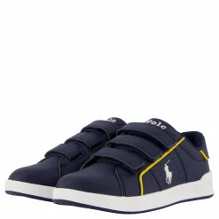 Ralph Lauren Junior Heritage Court Iii Ez C-navy Smooth W/ White Pp Blå Online