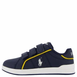 Ralph Lauren Junior Heritage Court Iii Ez T-navy Smooth W/ White Pp Blå Sale