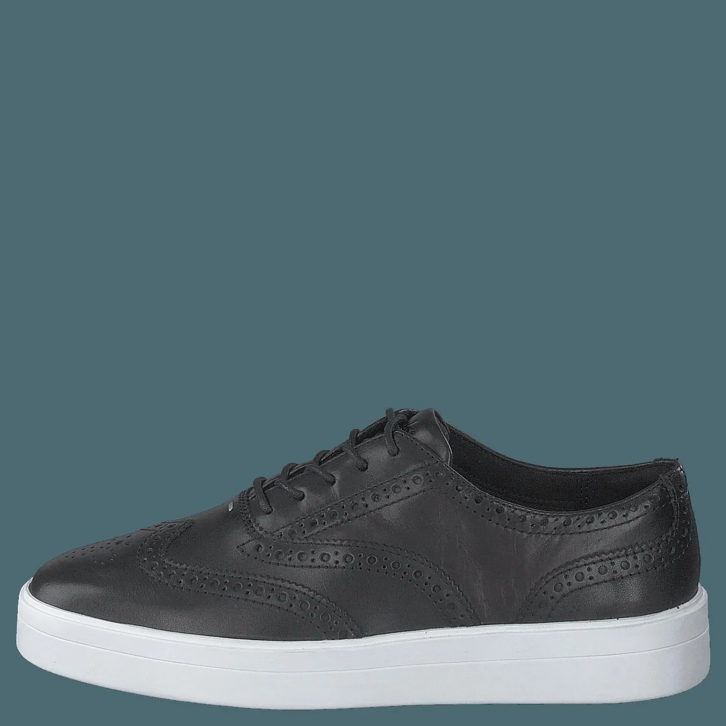 Clarks Hero Brogue Black Leather Svart Online