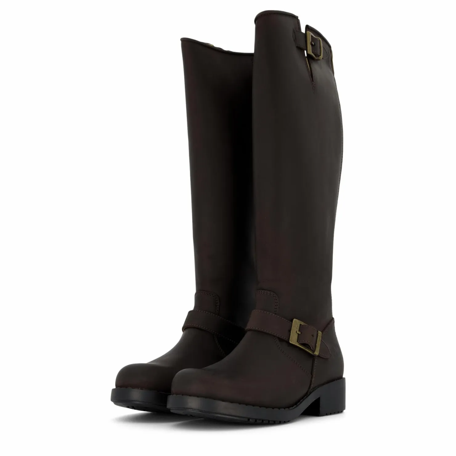 Johnny Bulls High Zip Back Brown/Gold Brun Outlet