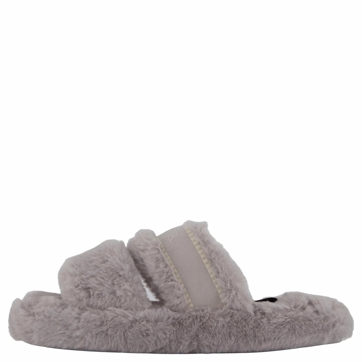 Tommy Hilfiger Hilfiger Fur Basics Slipper Grey Whisper Grå Discount