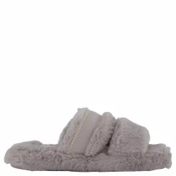 Tommy Hilfiger Hilfiger Fur Basics Slipper Grey Whisper Grå Discount