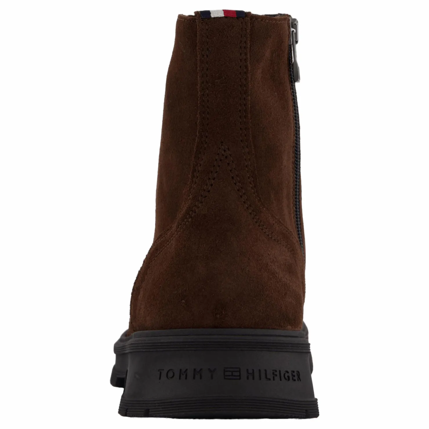 Tommy Hilfiger Hilfiger Suede Lace Zip Boot Cocoa Brun