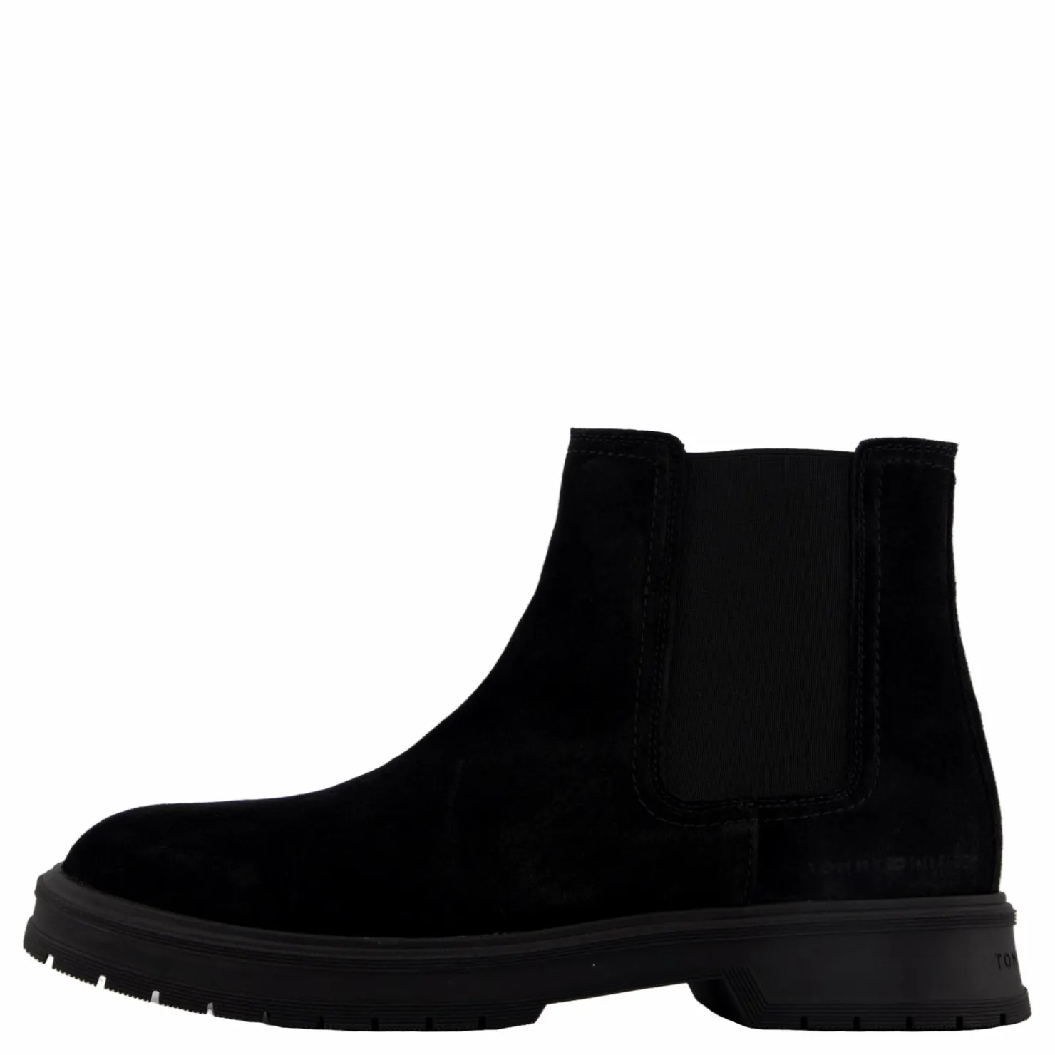 Tommy Hilfiger Hilfiger Suede Zip Chelsea Black Svart Best