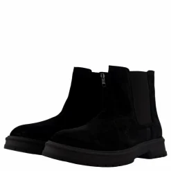Tommy Hilfiger Hilfiger Suede Zip Chelsea Black Svart Best