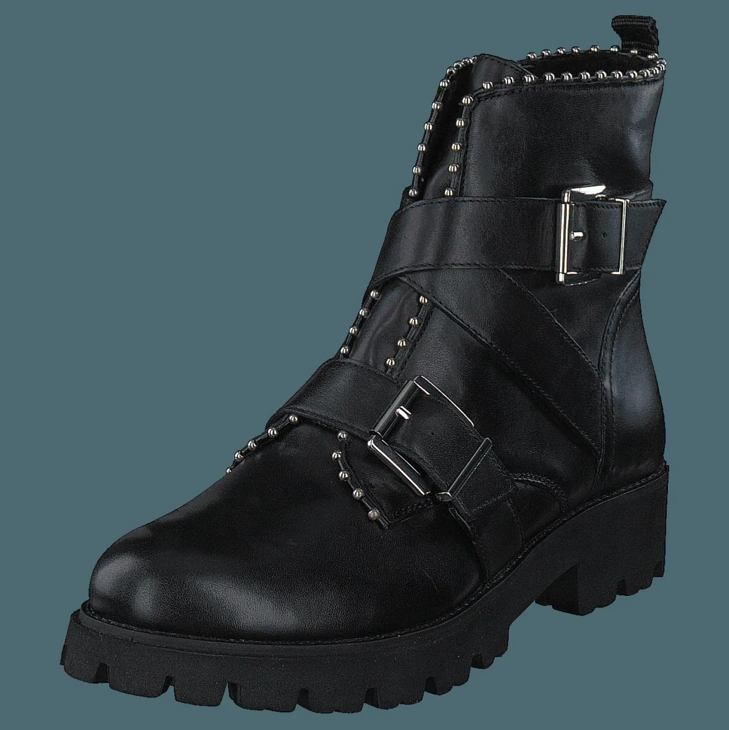 Steve Madden Hoofy Black Leather Svart Sale