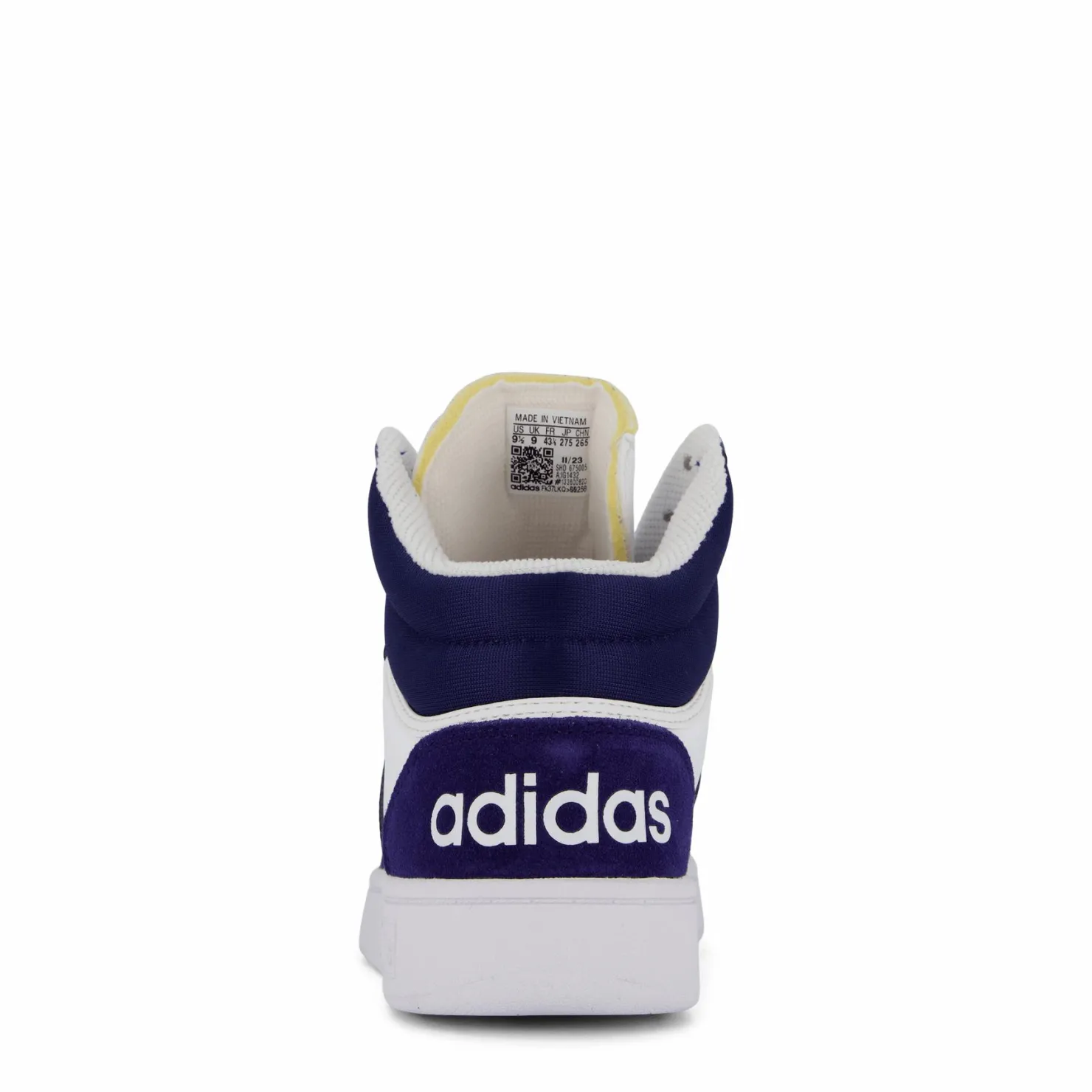 adidas Hoops 3 Mid Lifestyle Basketball Classic Vintage Shoes Cloud White / Dkblue / Dkblue Blå Hot