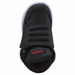 adidas Hoops 2.0 Mid Shoes Core Black / Cloud White / Vivid Red Svart Online