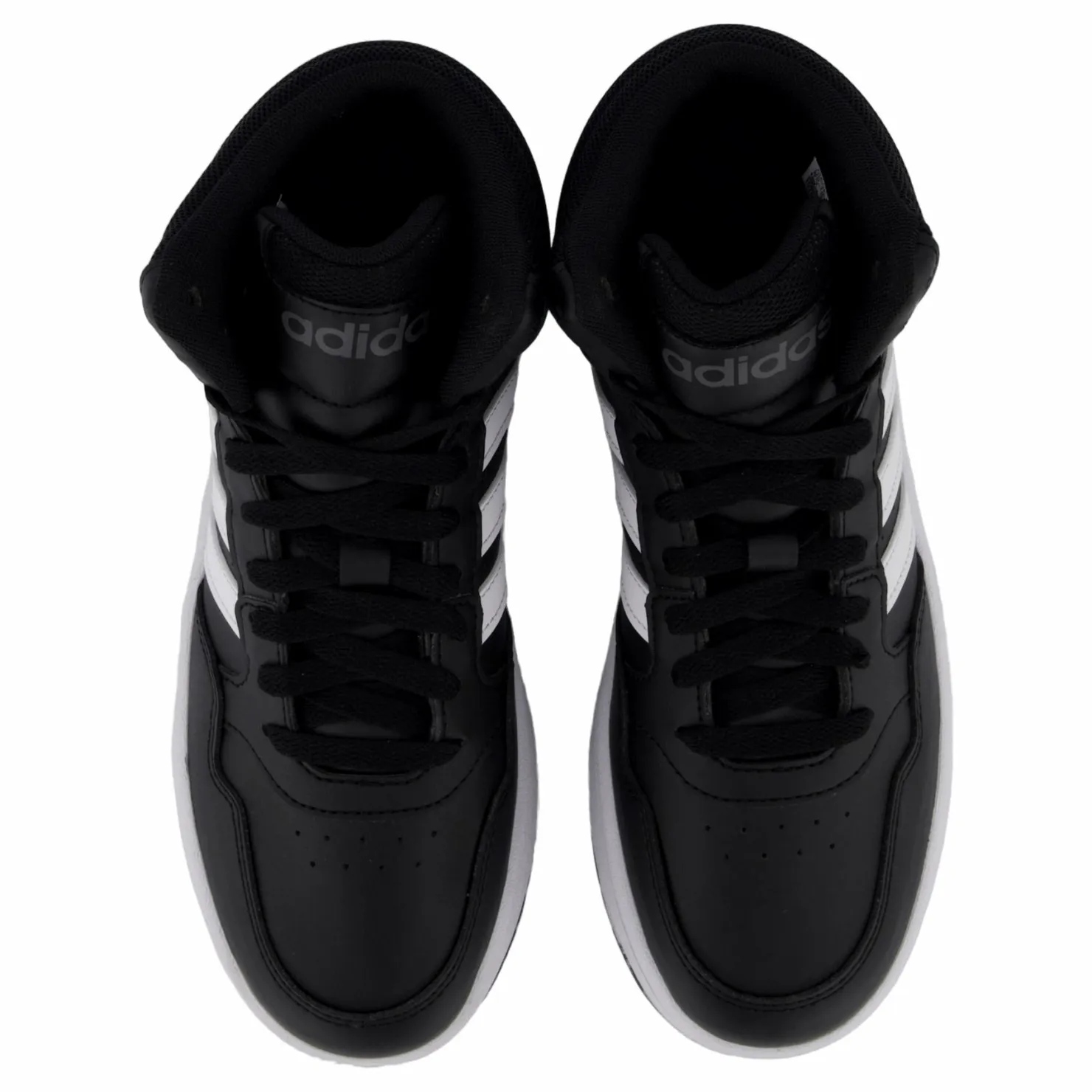 adidas Hoops Mid Shoes Core Black / Cloud White / Grey Six Svart Discount