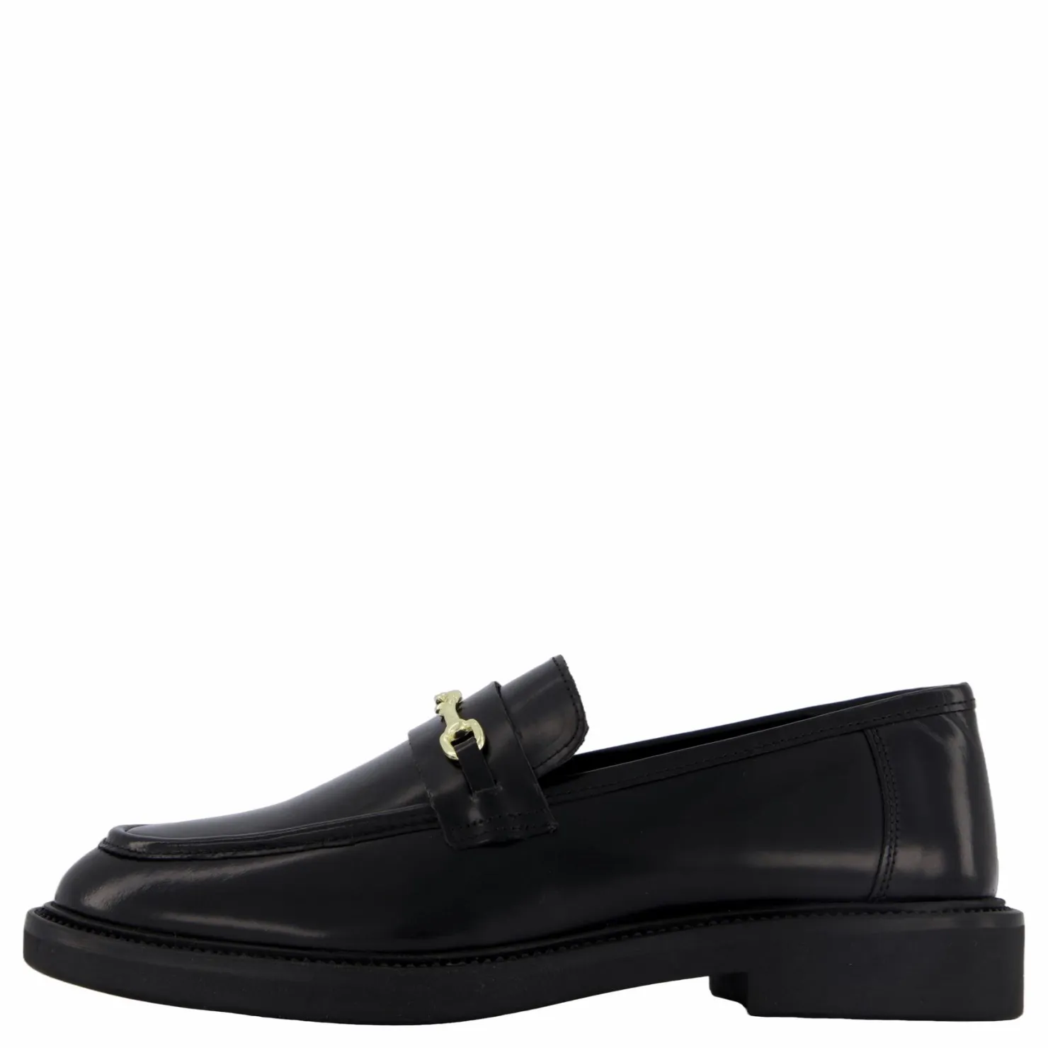 Steve Madden Huddles Black Leather Svart Outlet