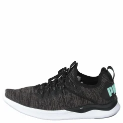 Puma Ignite Flash Evoknit Sr Wn's Black-charcoal Gray-aqua Svart Hot