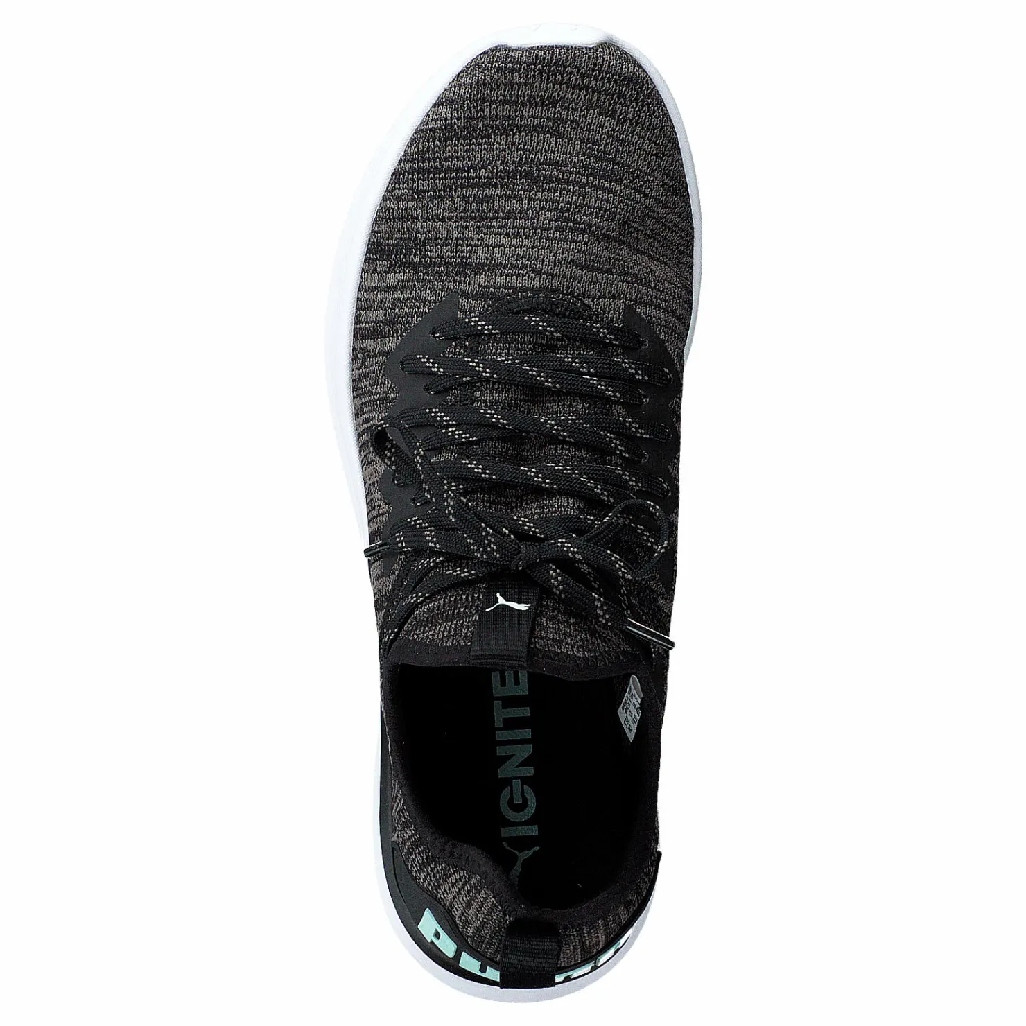 Puma Ignite Flash Evoknit Sr Wn's Black-charcoal Gray-aqua Svart Hot