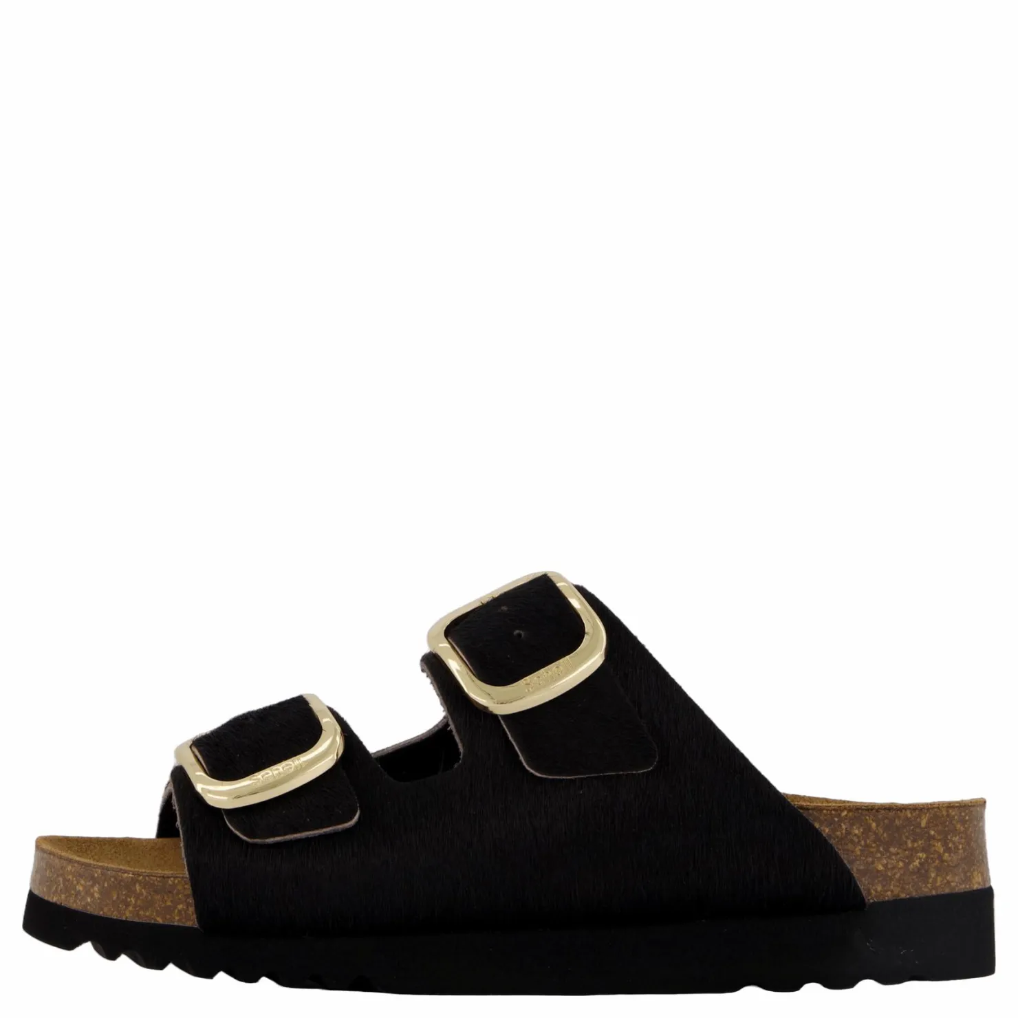 Scholl Ilary 2 Straps Fur Ad Black Svart Clearance