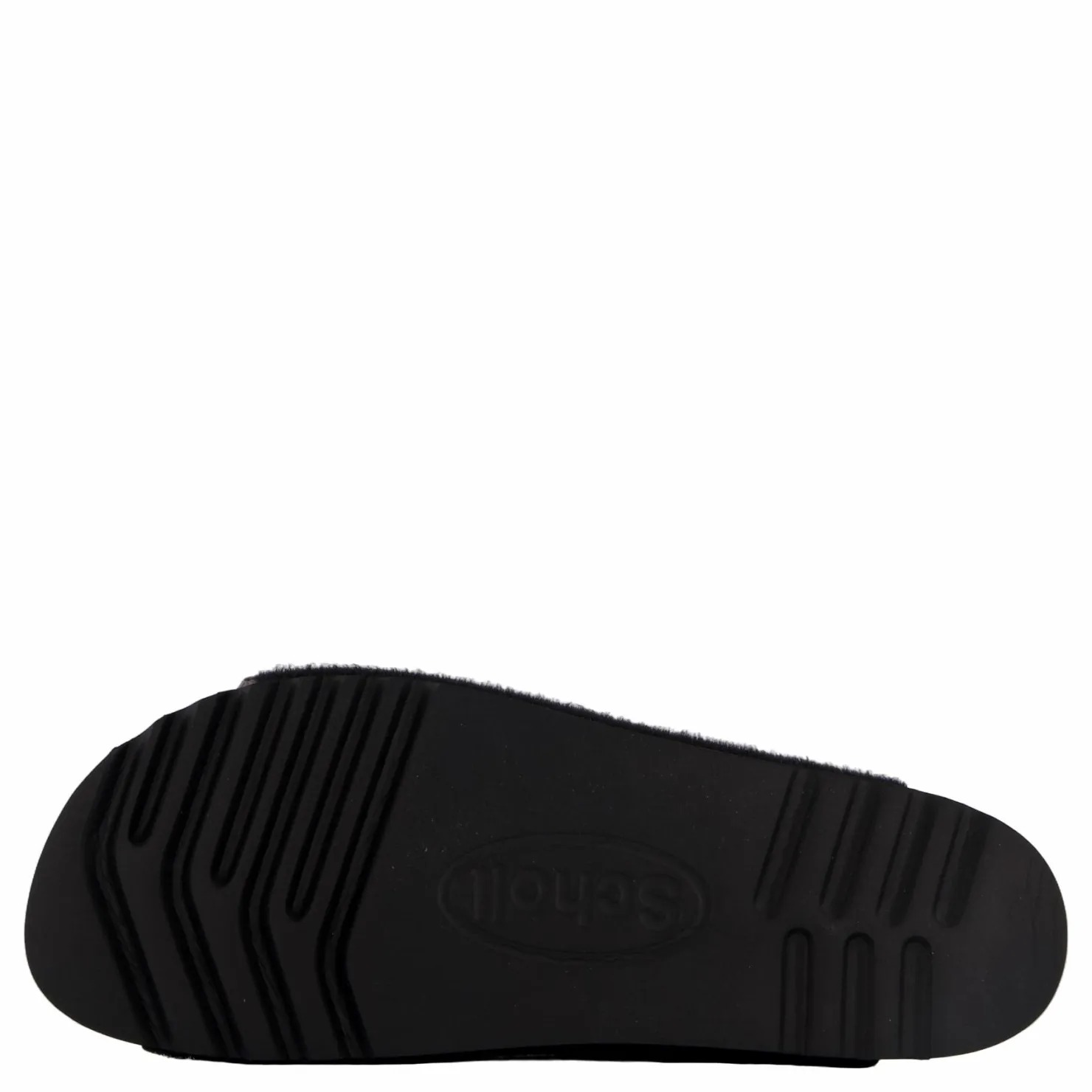 Scholl Ilary 2 Straps Fur Ad Black Svart Clearance