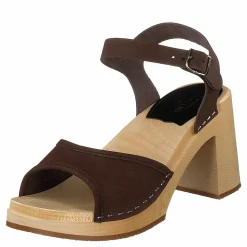 Swedish Hasbeens Inger Chocolate Brown Nubuck Brun Online