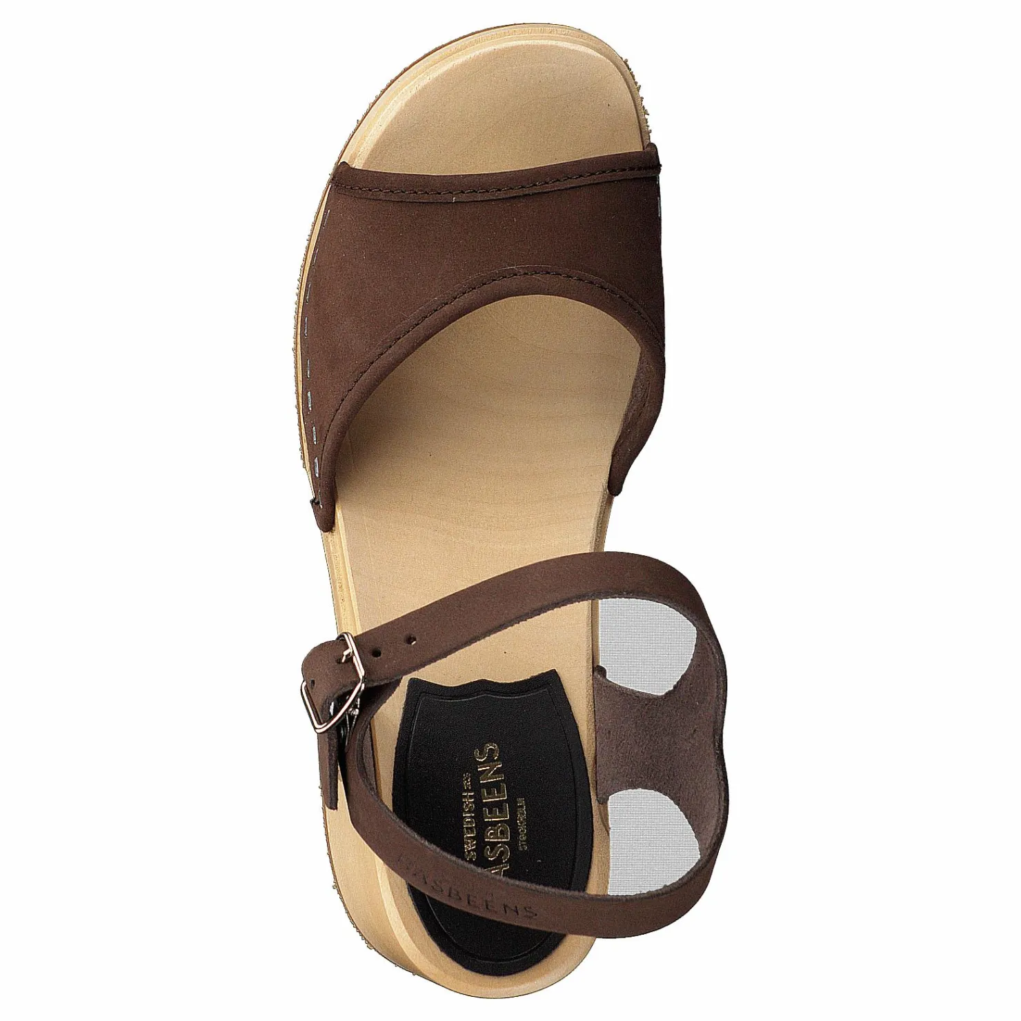 Swedish Hasbeens Inger Chocolate Brown Nubuck Brun Online