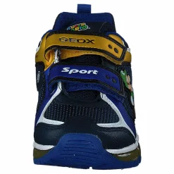 Geox J Android B. A - Nylon+dbk Royal/yellow Blå och Svart New