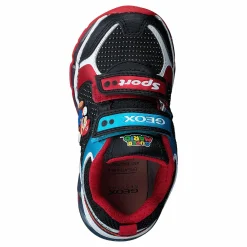 Geox J Android Boy Black/sky Röd och Svart New