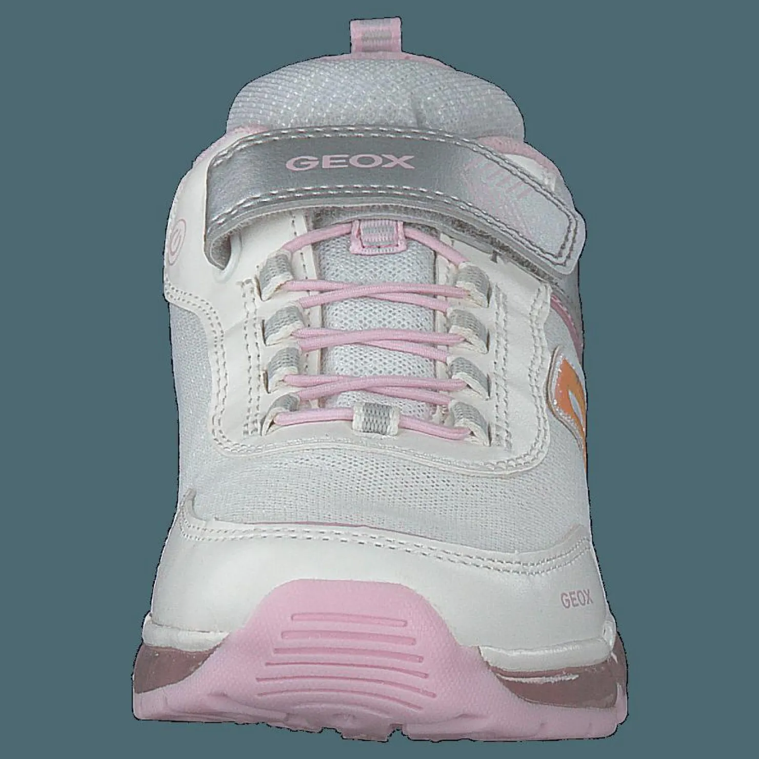 Geox J Android Girl Silver/white Silver, Grå och Vit Best