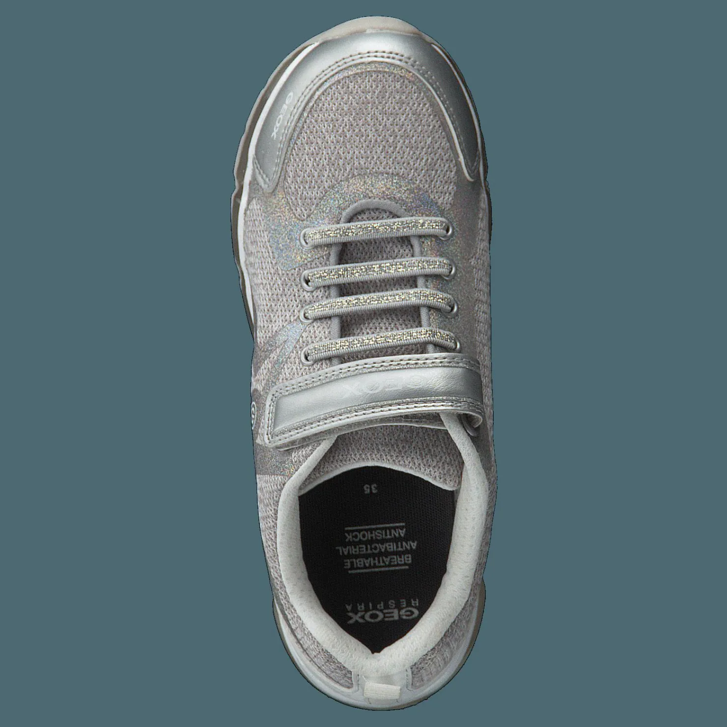 Geox J Android Silver/white Silver och Grå New