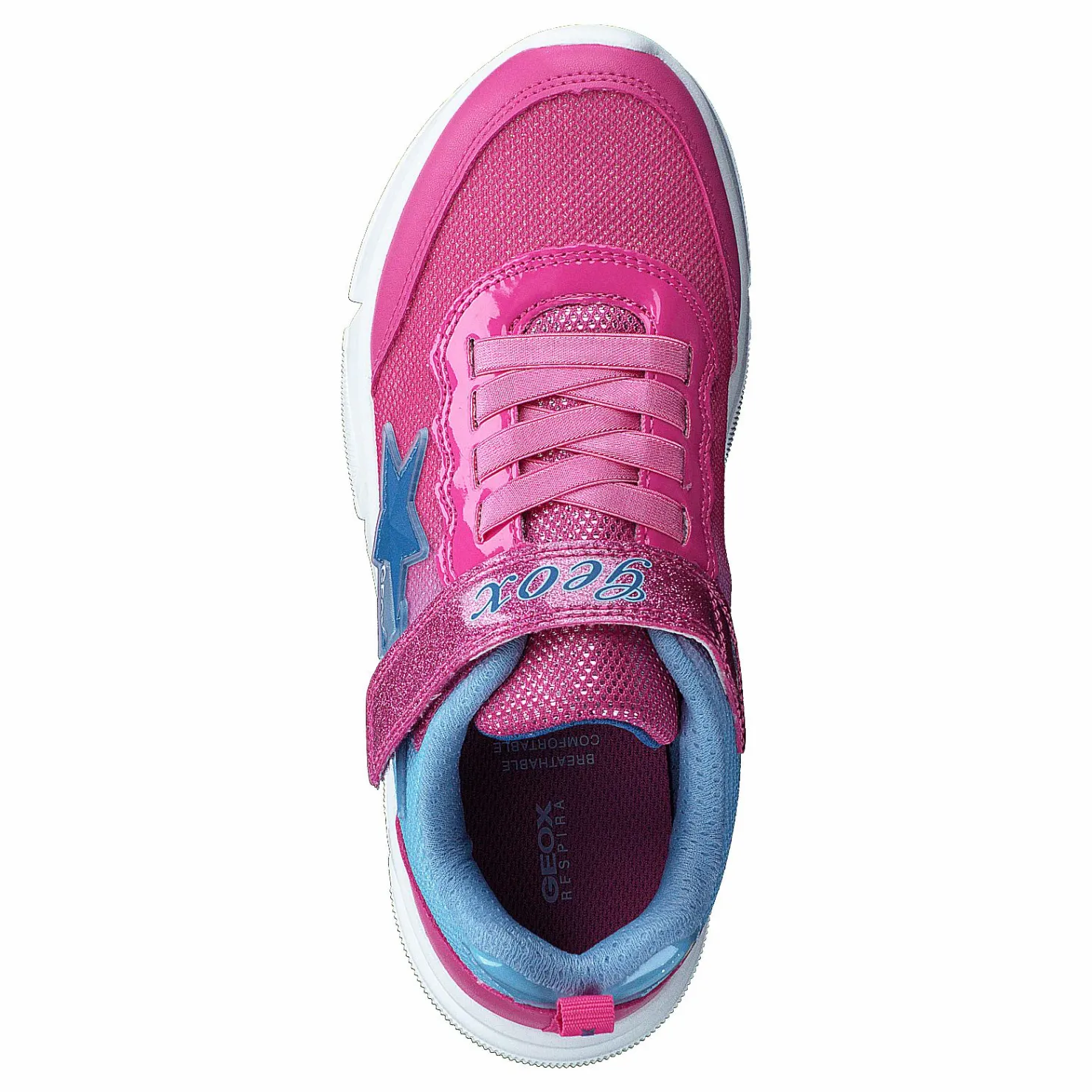 Geox J Aril Girl Fuchsia/sky Blå och Rosa Sale