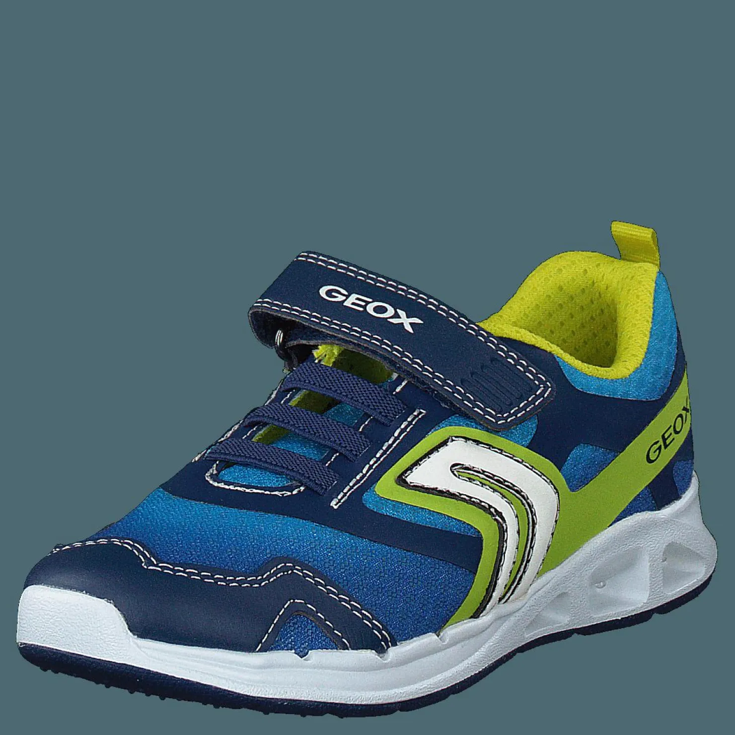 Geox J Dakin Boy Navy/lime Blå Sale