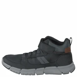 Geox J Flexyper Boy Black/grey Svart New