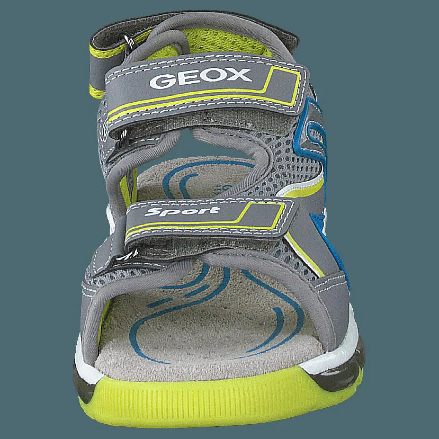 Geox J Sandal Android Boy Grey/lime Grå Hot