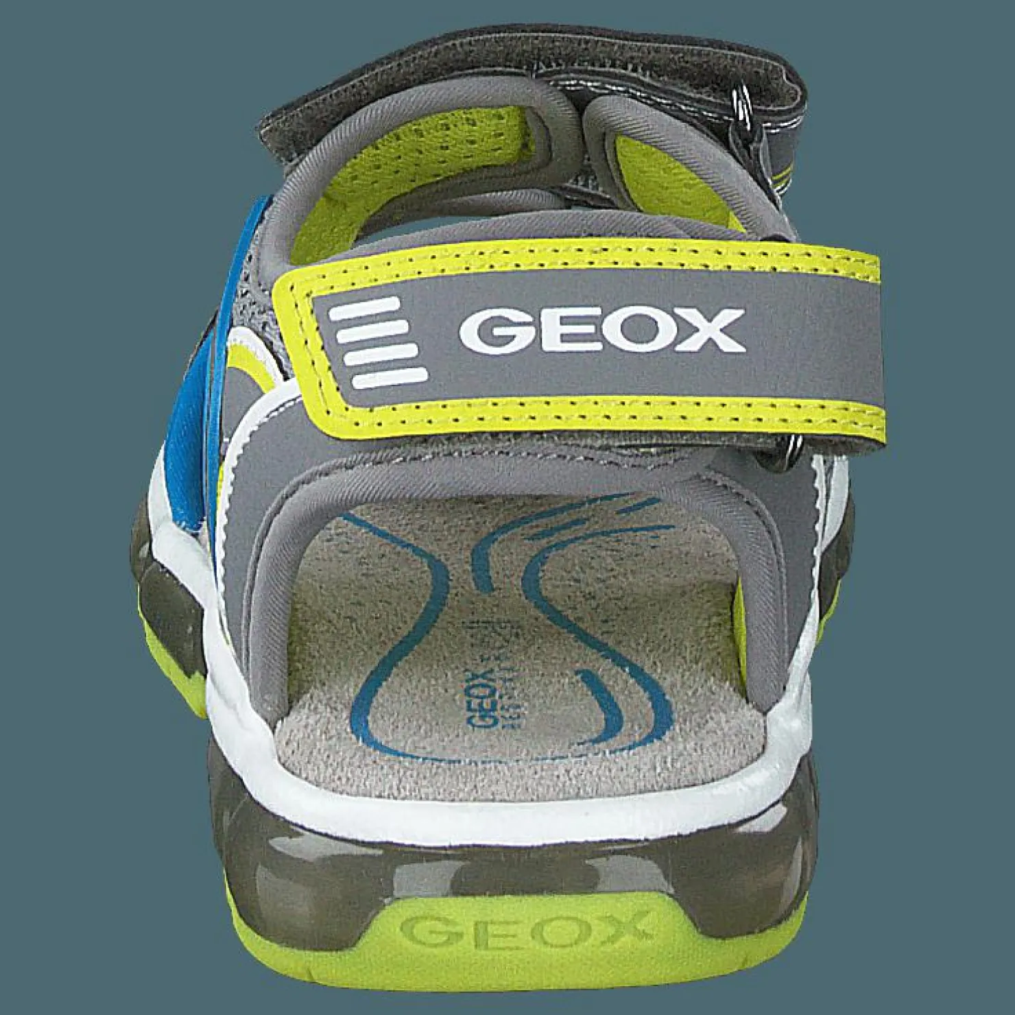 Geox J Sandal Android Boy Grey/lime Grå Hot