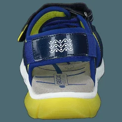 Geox J Sandal Flexyper Bo Navy/lime Blå